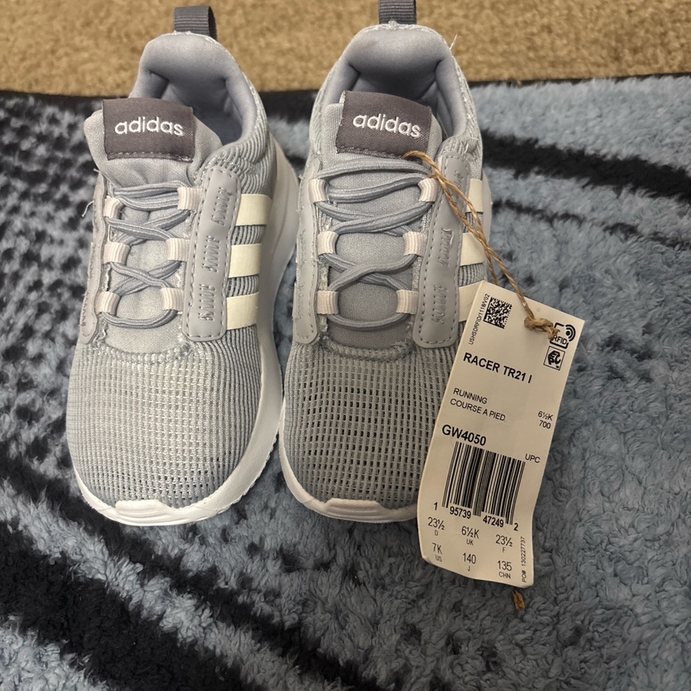 Adidas Kids Racer TR21 Light Gray Sneakers